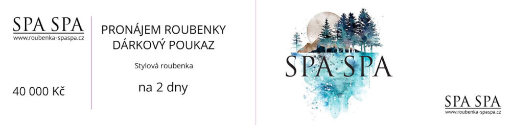 Roubenky SPA SPA voucher - Pronájem roubenky na 2 dny